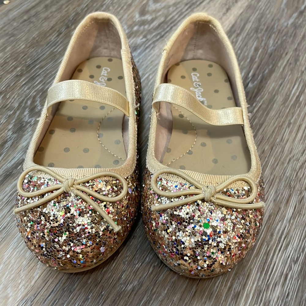 Toddler Cat & Jack sparkly ballet flats